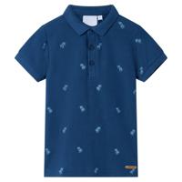 Kinderpoloshirt 140 donkerblauw - thumbnail