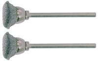 PROXXON penseelborstel brushes w.shaft 2pcs d=13mm stainless - thumbnail