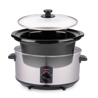 Alpina Slowcooker 3.5L 240W RVS/Zwart Alpina Slowcooker 3.5L 240W RVS/Zwart