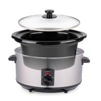 Alpina Slowcooker 3.5L 240W RVS/Zwart - thumbnail