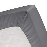 Cinderella topdek hoeslaken tot 15cm bi-inkeping jersey 200x200/210 anthracite - thumbnail