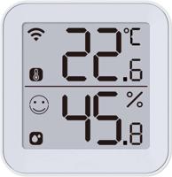 Thermometer en hygrometer - KONYKS - Termo 2 - Binnen - Temperatuur- en vochtigheidsdetector - Wi-Fi - Groot display - Wit - thumbnail
