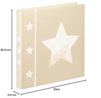 Hama Album XL Skies 30x30 Cm 60 Witte Pagina&apos;s Beige - thumbnail