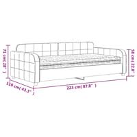 Slaapbank met matras 80x200 cm fluweel donkergroen - thumbnail