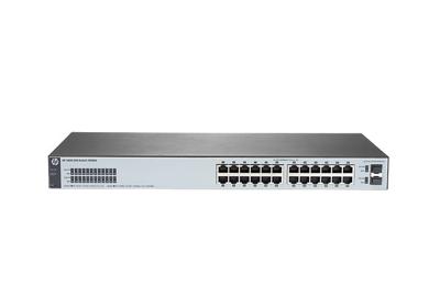 HPE 1820-24G - Switch - Beheerd - 24 x 10/100/1000 + 2 x Fast Ethernet/Gigabit SFP - desktop, rack-uitvoering, wandbevestiging HPE 1820-24G - Switch - Beheerd - 24 x 10/100/1000 + 2 x Fast Ethernet/Gigabit SFP - desktop, rack-uitvoering, wandbevestiging