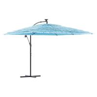 Parasol met stalen paal 290x290x238 cm blauw - thumbnail