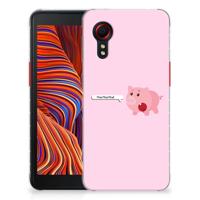 Samsung Galaxy Xcover 5 Telefoonhoesje met Naam Pig Mud - thumbnail