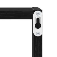 Wandschappen met plank Wandgemonteerd Zwart Eiken Bewerkt hout - thumbnail