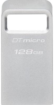 USB stick Kingston Micro 128 GB Zwart Zilverkleurig - thumbnail
