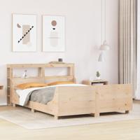 Bedframe zonder matras massief grenenhout 140x190 cm - thumbnail