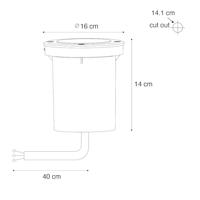 QAZQA Set van 6 moderne buiten grondspots staal AR70 verstelbaar IP65 - thumbnail