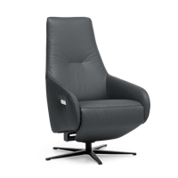 Sta-op Stoel A-100 Zwart Leer - thumbnail