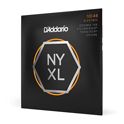 D'Addario NYXLS1046 10-46 Regular Light Double Ball End Nickel Wound snaren voor headless gitaar