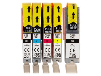 crelando Inktcartridges voor Canon, Epson of HP (580/581xl voor canon)