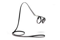 Nylon kittentuigje Hearts - Zwart - thumbnail