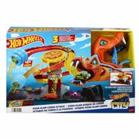Hot Wheels Pizza Slam Corba Attack of T-Rex Blaze Battle (City Pizza Race) - thumbnail