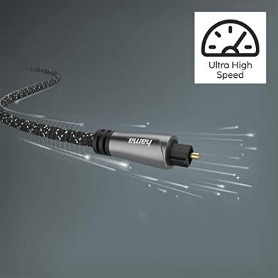 Hama optische audiokabel odt-stekker (toslink) metaal 1,5 m