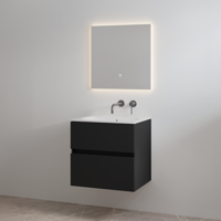 Badmeubelset zonder Kraangat Best Design Splash 60 cm Mat Zwart - thumbnail