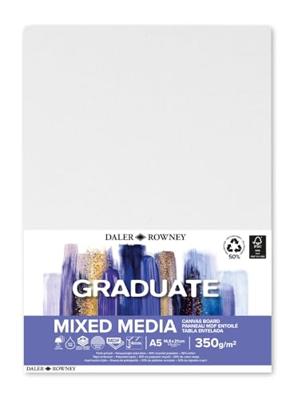 Canvasboard daler rowney graduate a5 wit
