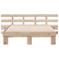 Bedframe Bruin Massief grenenhout en massief grenenhout - thumbnail