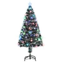 Kerstboom met LED en standaard 120 cm glasvezel - thumbnail