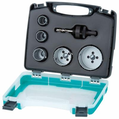 Wolfcraft 3498000 Gatenzaagset 7-delig 20 mm, 29 mm, 35 mm, 51 mm, 68 mm 1 set(s)