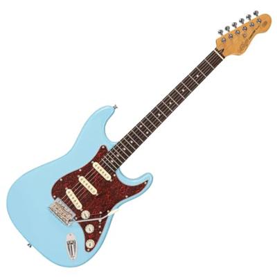 Vintage V60LB Coaster Series Laguna Blue elektrische gitaar - thumbnail