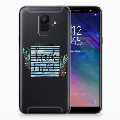 Samsung Galaxy A6 (2018) Telefoonhoesje met Naam Boho Beach Samsung Galaxy A6 (2018) Telefoonhoesje met Naam Boho Beach