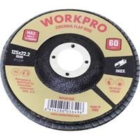 WorkPro WP407556 Lamellenschuurschijf Diameter 125 mm Boordiameter 22.2 mm 10 stuk(s) - thumbnail