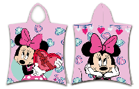 Minnie poncho 50 x 115 cm (roze) - thumbnail