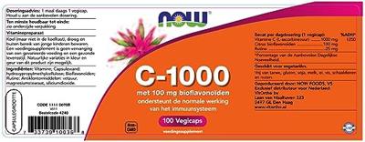 NOW C-1000 met 100mg Bioflavonoïden Capsules