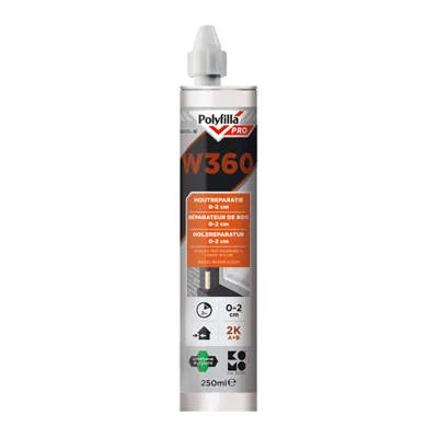 Polyfilla Pro W360 2K Houtreparatiepasta - 250 ml