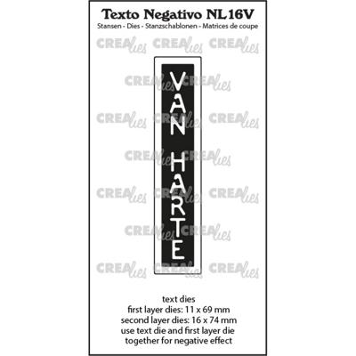 Crealies • texto negativo van harte