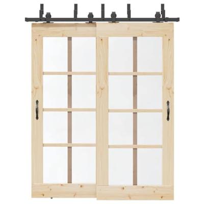 VidaXL Doos met onderdelen voor schuifdeur 183 cm staal zwart VidaXL Doos met onderdelen voor schuifdeur 183 cm staal zwart