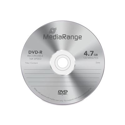MediaRange DVD-R 4.7 Gb|120 min 16x Speed, Cake 100