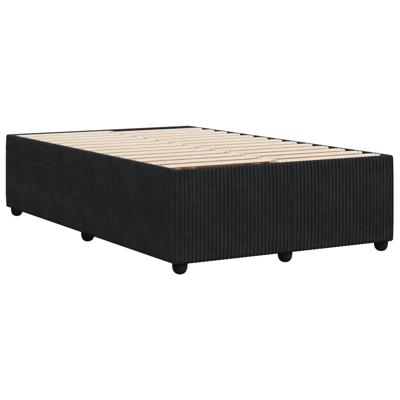 Bedframe zonder matras 120x190 cm fluweel zwart
