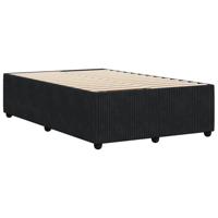Bedframe zonder matras 120x190 cm fluweel zwart - thumbnail