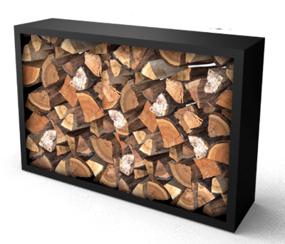 Beltza zwarte Houtopslag 1500 x 385 x 1000 mm Geroba - Geroba Beltza zwarte Houtopslag 1500 x 385 x 1000 mm Geroba - Geroba