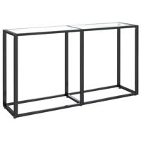 Wandtafel 140x35x75,5 cm gehard glas transparant - thumbnail