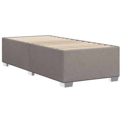 Boxspring met matras stof taupe 100x200 cm