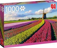 Jumbo legpuzzel Field of Tulips 1000 stukjes - thumbnail
