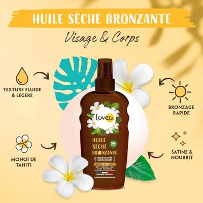 Lovea Dry tanning oil tahiti monoi 150 Milliliter