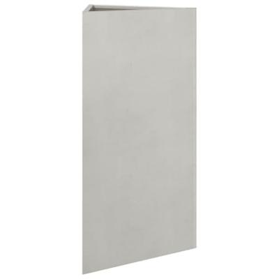 VidaXL Plantenbak driehoek 40x34,5x70 cm roestvrij staal