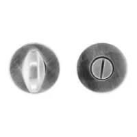 Hdd Pro WC Garnituur Rond Klikrozas 50 Mm Inox Look - thumbnail