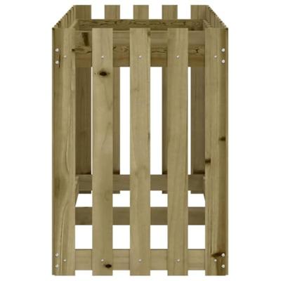 Plantenbak verhoogd hekontwerp 150x50x70 cm geïmpregneerd hout