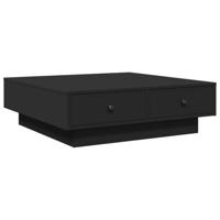Salontafel 90x90x28 cm spaanplaat zwart - thumbnail