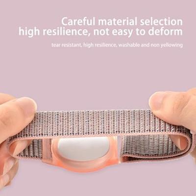 AirTag nylon loop bandje - S/M - Grijs - Geschikt voor kinderen AirTag nylon loop bandje - S/M - Grijs - Geschikt voor kinderen