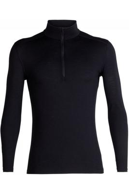 Icebreaker 200 Oasis LS Half Zip Pully Heren Black S