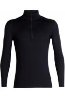 Icebreaker 200 Oasis LS Half Zip Pully Heren Black S - thumbnail
