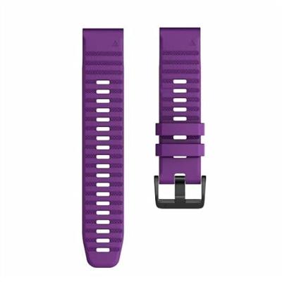By Qubix - Siliconen bandje - Paars - Compatible met Garmin Quatix 8-51mm - Compatible Garmin bandje